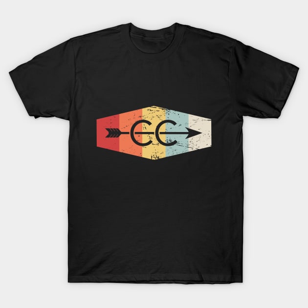 Retro Vintage Cross Country Logo T-Shirt by MeatMan